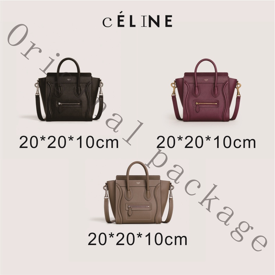 Brand new authentic Celine LUGGAGE NANO cow leather handbag