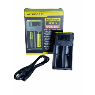 NITECORE Battery Charger เครื่องชาร์จถ่านรุ่น New i2 ชาร์จถ่าน 1.2v,3.7v 2 ช่อง