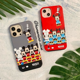 🌈 พร้อมส่ง 🌹 Disney Mickey and Minnie Mouse Bumper Case เคสมิกกี้ เมาส์ ลิขสิทธิ์แท้ (13/13 Pro/13 Pro Max)