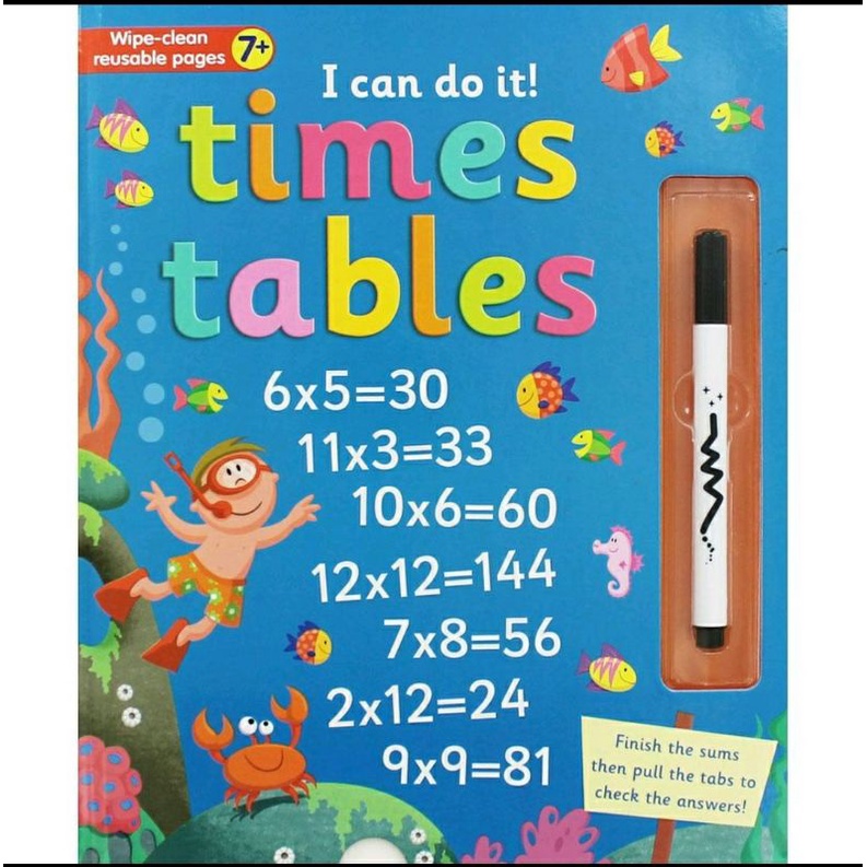 หนังสือมือสอง!! Wipe Clean : I Can Do It! Times Tables