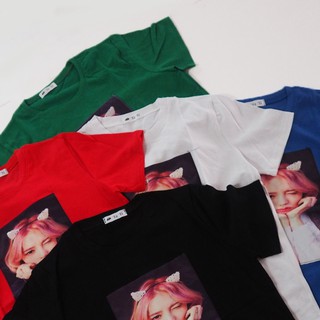 PG เสื้อยืด เสื้อยืดคอกลม แขนสั้นสไตล์วัยรุ่นเกาหลี งานสกรีนสีติดทน ไม่หลุดไม่ลอก ใส่ง่ายสบาย หลากหลายสี