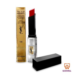 Yves Saint Laurent - YSL Rouge Pur Couture The Slim Sheer Matte Lipstick 2g (107/108/112) - Ship From Hong Kong