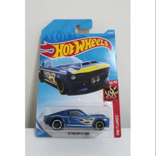 รถเหล็ก Hotwheels 67 SHELBY GT-500 สีน้ำเงิน (ib011)