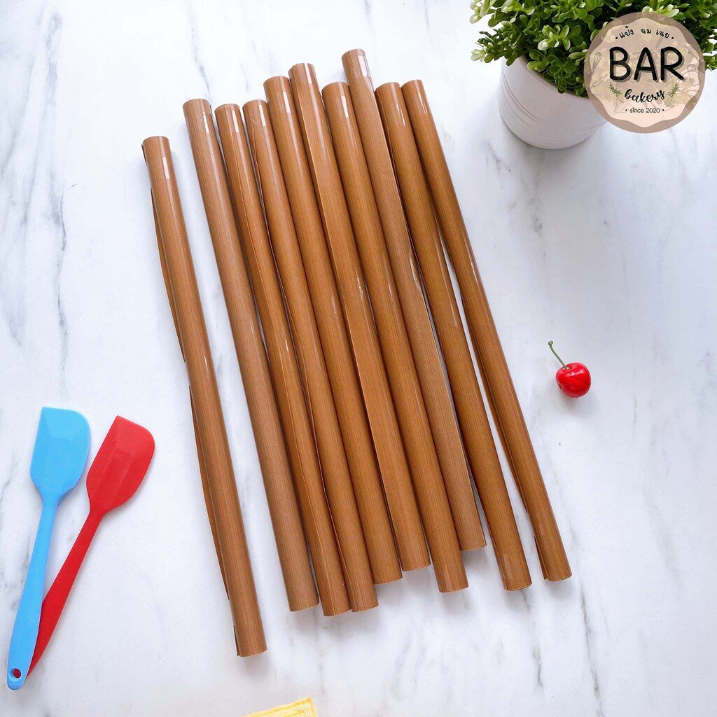 แผ่นรองอบเทปล่อน(เนื้อมัน) ขนาด 40x60 ซม. บรรจุ 1 แผ่น ใช้สำหรับรองอบขนมได้หลากหลายประเภท เคลือบเงาอย่างดี - รูปที่ 2