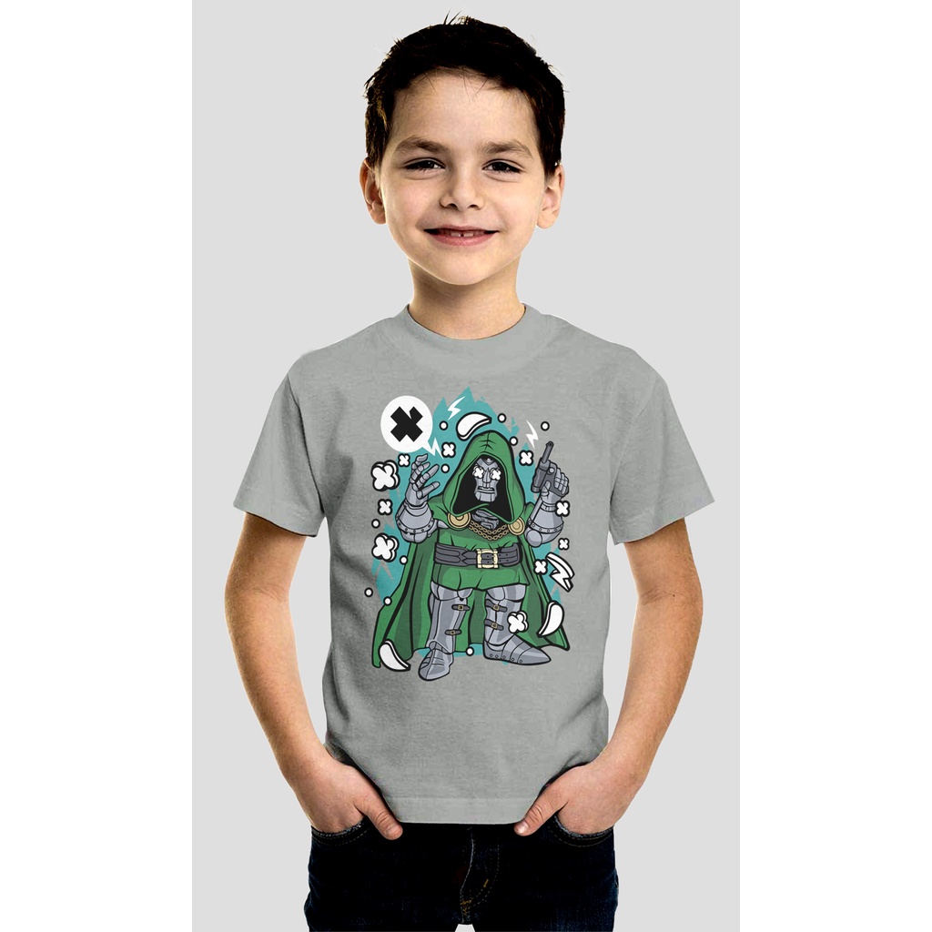 DR DOOM SUPERSOFT เสื้อยืด DISTRO CHILDRENS