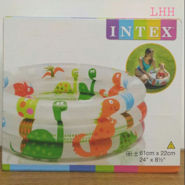 [ลดรับ summer กันไปเลยจ้า] Intex สระน้ำ สระว่ายน้ำ เป่าลม สำหรับเด็ก ลายไดโนเสาร์ รุ่น 57106 (สีขาว)