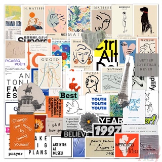 ❉ French Pop Art Series 01 สติ๊กเกอร์ ❉ 50Pcs/Set DIY Fashion Luggage Laptop Skateboard Decals Doodle สติ๊กเกอร์