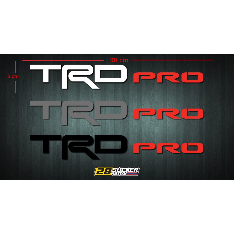 สติ๊กเกอร์ TRD PRO