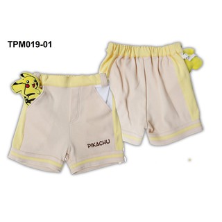 กางเกงขาสั้นผ้ายืด มีพิคาชูที่กระเป๋าด้านหน้า TPM019-01
