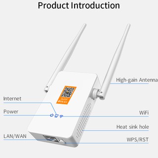 ตัวขยายสัญญาณ WiFi 2 คลื่นความถี่ รองรับไวไฟบ้าน 3BB TOT AIS ทรู CAT จัดส่งเร็วในประเทศ ตั้งค่าด้วยมือถือได้ A1qz