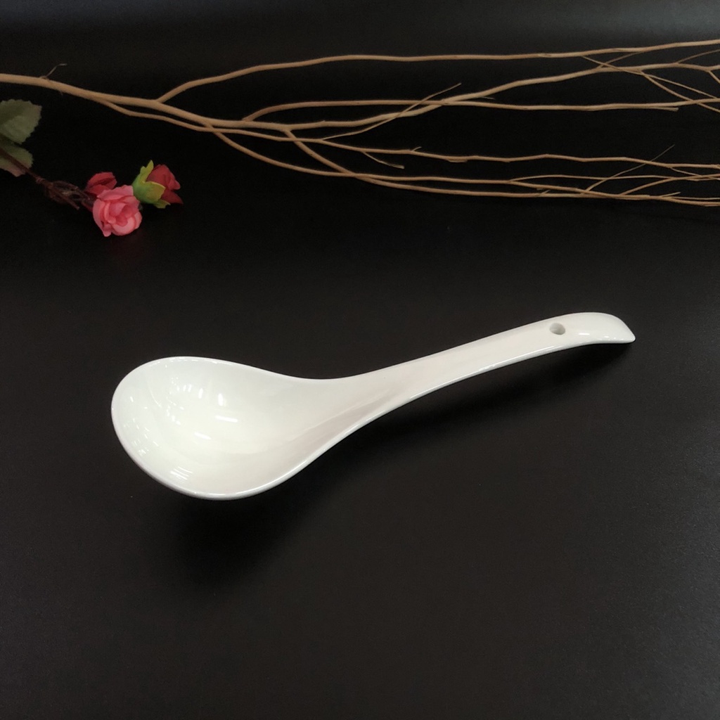 ช้อนตักซุปและทัพพีเนื้อเซรามิกมีให้เลือกหลายแบบหลายขนาด - รูปที่ 2
