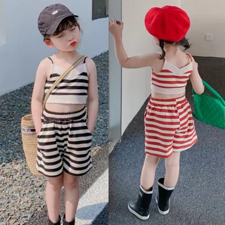 nana💕พร้อมส่ง💕2220268ชุดเซ็ตเด็กผู้หญิง เสื้อ+กางเกงขายาวสำหรับเด็กผูหญิง