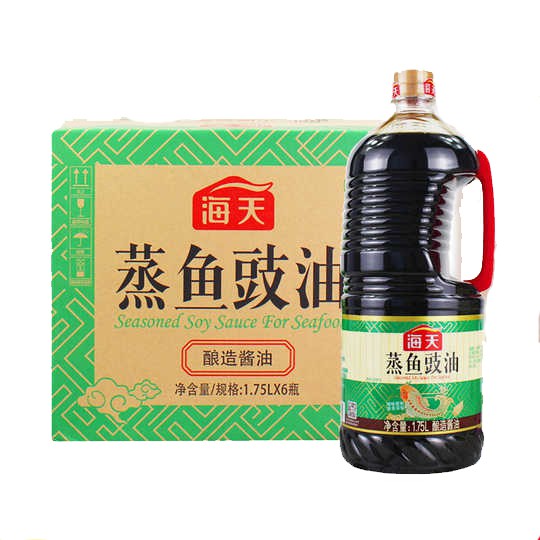 [ยกลัง1.75L x 6] ซีอิ๊ว ซอสนึ่งปลา เหยาะจิ้ม ไห่เทียน HaiTian Haday 海天 1.75ลิตร Malamart