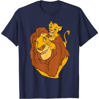 เสื้อยืดผ้าฝ้าย ไอเทมเด็ด!!เสื้อยืด พิมพ์ลาย The Lion King Simba and Mufasa Father and Son สําหรับครอบครัว ผู้ใหญ่