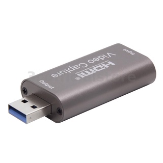 กล่องบันทึกวิดีโอเกม Mini USB 3.0 HD 1080P 60Hz HDMI เป็น USB