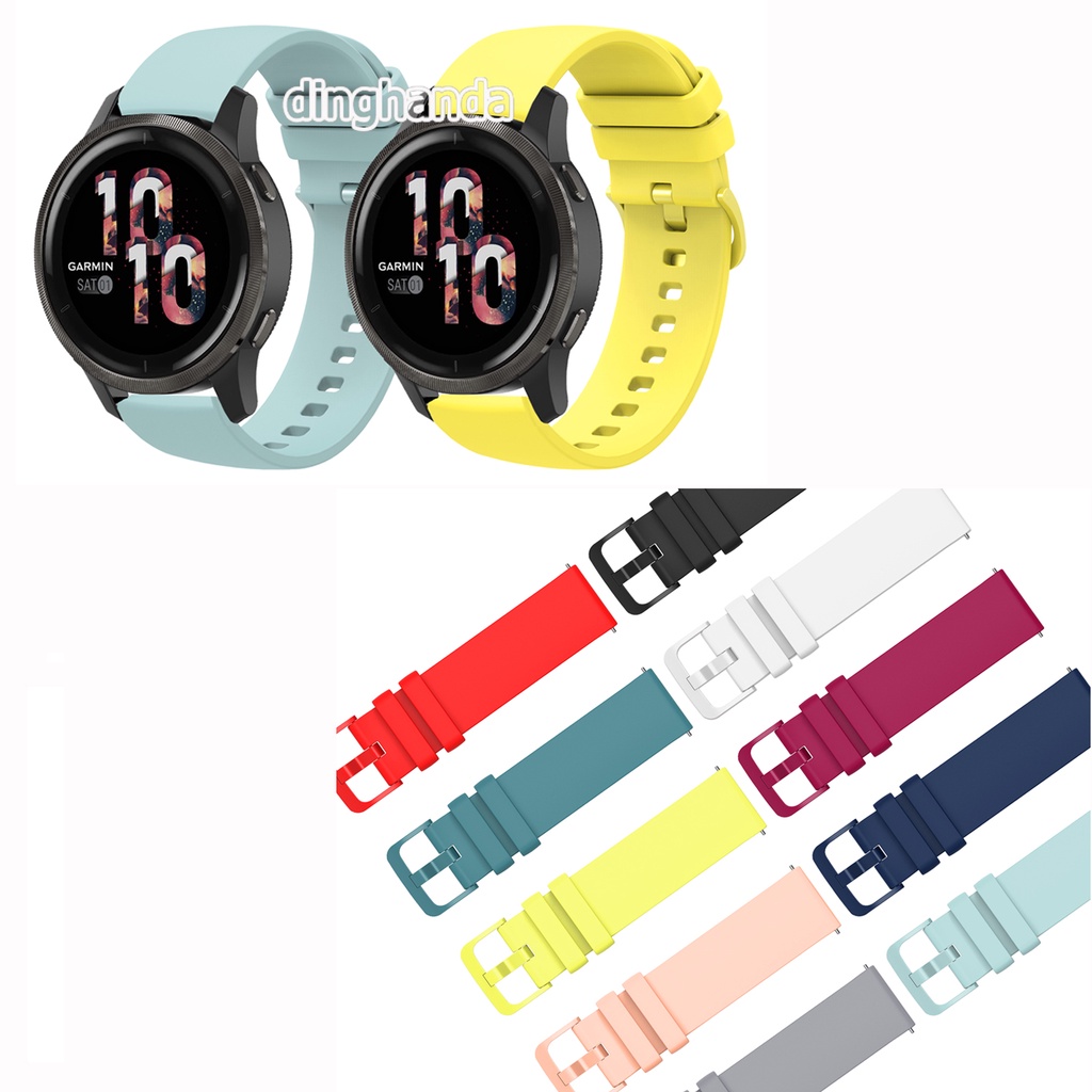 สายนาฬิกาข้อมือซิลิโคน 18 มม. 22 มม. แบบเปลี่ยน สําหรับ Garmin Forerunner 255 265 255s 265S
