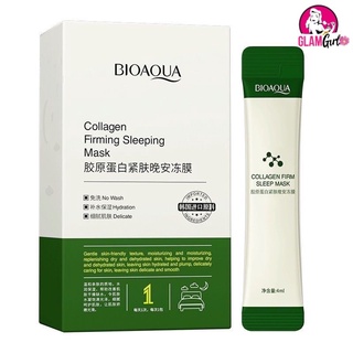 BIOAQUA สลิปปิ้งมาส์กคอลลาเจน 20ซอง/กล่อง มาส์กหน้าขาวเนียนใสลดสิว ผิวกระชับ