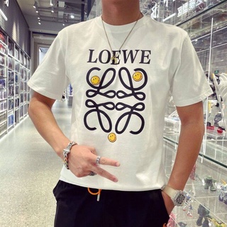 [S-5XL][ป้าย + ฉลาก] LOEWEI เสื้อยืดคอกลม แขนสั้น พิมพ์ลาย คุณภาพสูง สําหรับทุกเพศ