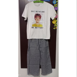 ชุดเซทเสื้อ+กางเกงสก็อต Size L/XXL