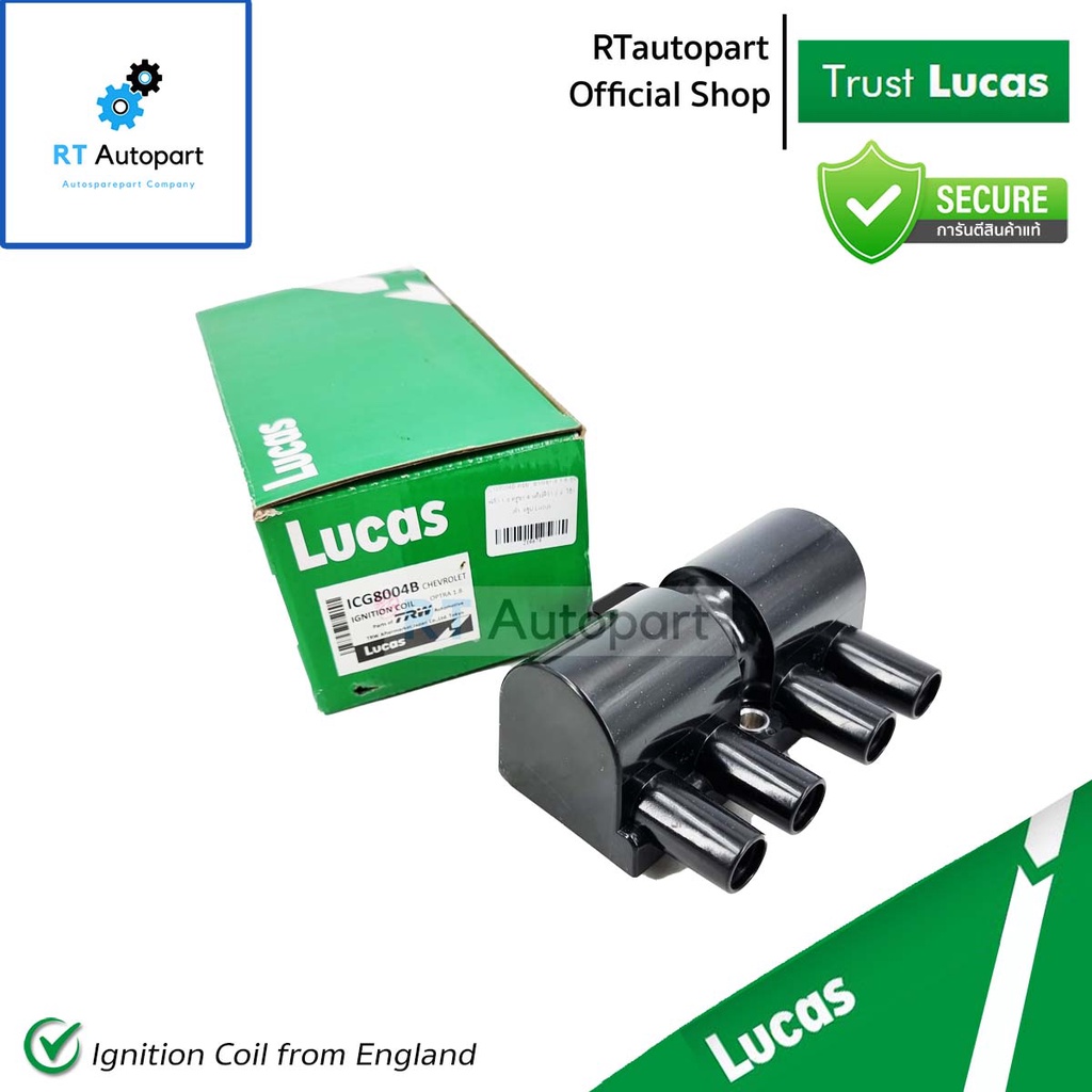 Lucas คอยล์จุดระเบิด Chevrolet Aveo 1.4 1.6 Optra 1.8 Cruze 1.6 4สูบ / คอยล์ คอยล์หัวเทียน / ICG8004