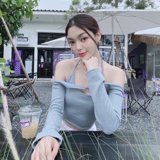 🌷 #mikabrand  น้องเป็นรุ่นชงจีอาสุดฮิตค่าา ผ้าเป็นร่องกึ่ง knit งานนี้ผ้าสวยมาก