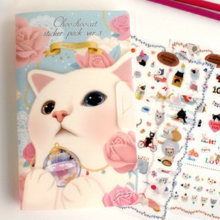 สติ๊กเกอร์ Choo Choo cat pack Ver.3(ฟ้า)