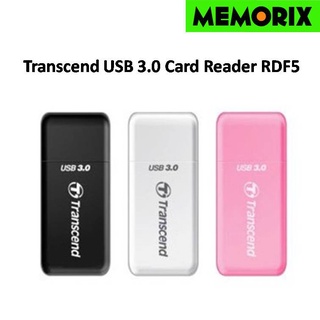 Transcend USB 3.0 Card Reader RDF5 (Black/White/Pink)