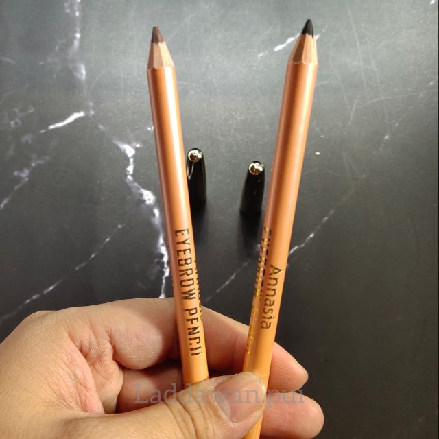 ดินสอคิ้ว  แอนนาเซีย💥 เขียนดี ติดทน💥  ดินสอคิ้วแท่งส้ม ฝาทอง
