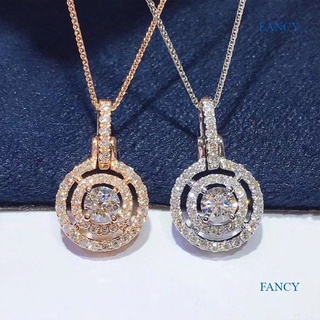 Fancy สร้อยคอ จี้หิน CZ คุณภาพสูง เครื่องประดับ สําหรับผู้หญิง งานแต่งงาน ปาร์ตี้ ของขวัญ