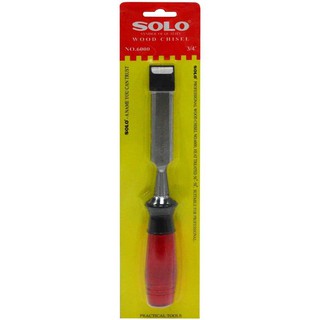 สิ่ว ด้ามพลาสติก SOLO No.6000-3/4 นิ้ว 3/4" PLASTIC GRIP SOLO CHISEL