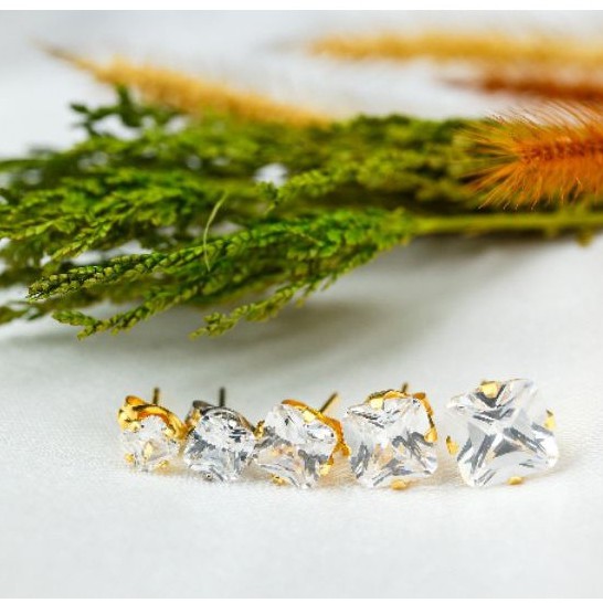 ต่างหูสำหรับผิวแพ้ง่ายและเด็ก นำเข้าจากU.S.A ต่างหู ตุ้มหู ต่างหูออกงาน ต่างหูเพชร เครื่องประดับ noo