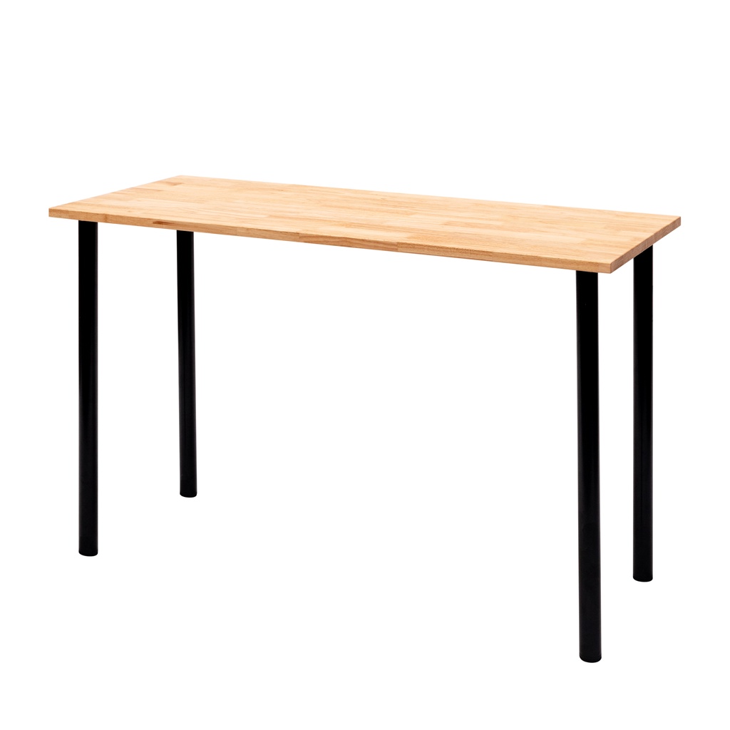 โต๊ะคอมพิวเตอร์ ทำงาน ออฟฟิศ หนา 2 cm. กว้าง 60 cm. ยาว 60 - 100cm. ไม้พาราแท้ พร้อมขา IKEA โดนน้ำได้ไม่พอง