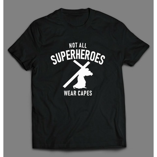 เสื้อยืดผ้าฝ้ายพิมพ์ลายขายดี เสื้อยืดคอกลม ผ้าฝ้าย พิมพ์ลาย Not All Superheroes Wear Capes Christian 1 สําหรับผู้ชาย