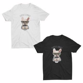 AIDEER Dog Collection เสื้อสกรีนลายหมา มีทั้งสีขาวและสีดำ COFFE &amp; DOGGYSize S-5XL