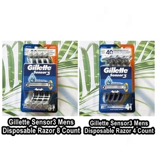 ยิลเลตต์ เซนเซอร์ 3 มีดโกน สำหรับผู้ชาย Sensor3 Mens Disposable Razor (Gillette®) แบบใช้แล้วทิ้ง