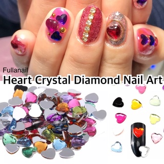 ❤️คริสตัลแต่งเล็บ คริสตัลหัวใจ Heart Crystal Diamond Nail Art