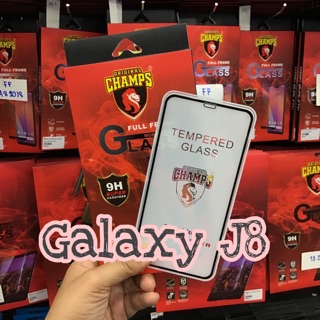 CHAMPS กระจกกันรอยเต็มจอแบบใส รุ่น Samsung J8(ไม่มีฟิล์มด้านหลัง)