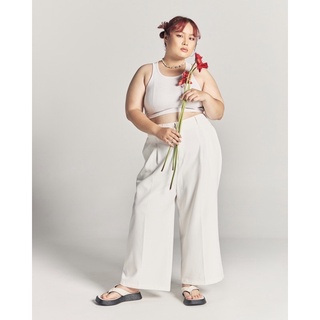 EDEN PANT IN WHITE Plus Size