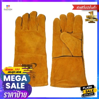 ถุงมือหนังหนาทนความร้อน YAMADA 16 นิ้ว สีน้ำตาลHEAT-RESISTANT LEATHER GLOVES YAMADA 16IN BROWN