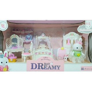 T.P. TOYS BAY DREAM ตุ๊กตากระต่าย พร้อมเซ็ทห้องนอน   สำหรับ บ้านกระต่าย Happy Family