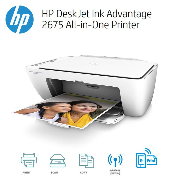 Printer HP 2675 All-in-One (7FQ79B) White 4800x1200 (ink 680) 1Y