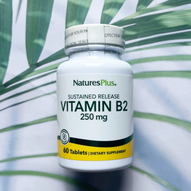 (Natures Plus®) Vitamin B2, Riboflavin 250 mg 60 Tablets B2  วิตามินบี 2