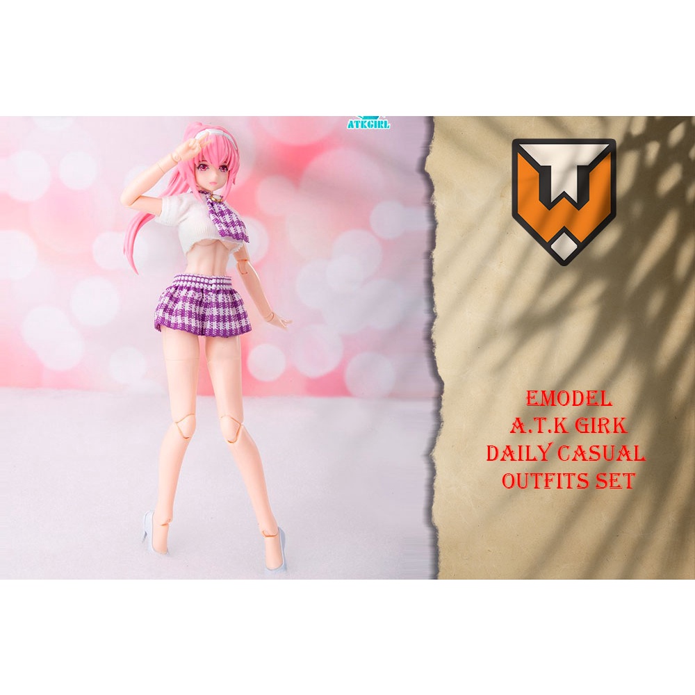 Eastern Model 1/12 Scale ATK ATK GIRL Daily Casual Dress Set (ไม่รวมศีรษะ)