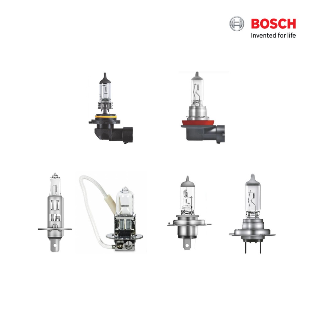หลอดไฟฮาโลเจน Bosch 12V - H1 / H3 / H4 / H7 / H11 / HB3 / HB4 ( 55W ,100W , 60/55W , 90/100W )