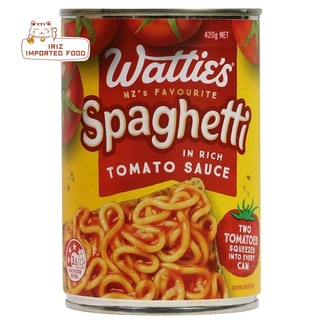 สปาเกตตี้ในซอสมะเขือเทศเข้มข้น Watties Spaghetti In Rich Tomato Sauce 420g.