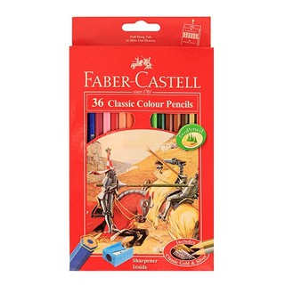 KTS (ศูนย์เครื่องเขียน) ดินสอสีไม้ Faber-Castell 36 สี - อัศวิน