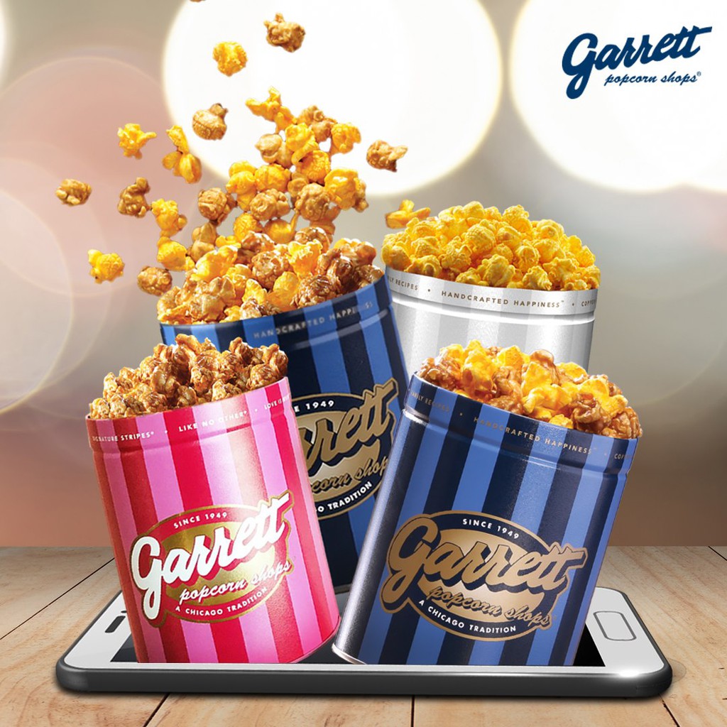 Garrett Popcorn กาเร็ตป็อปคอร์น S,M,L,ถังเล็ก Shopee Thailand