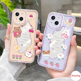 เคสโทรศัพท์มือถือนิ่ม ป้องกันเลนส์ ลาย Happy Every Day สําหรับ iPhone 13 12 Mini 11 Pro X XR XS Max SE 2020 6 6S 7 8 Plus