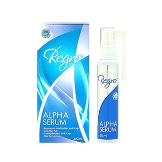 Regro Alpha Serum (รีโกร อัลฟ่า ซีรั่ม) ซีรั่มสูตรบำรุงเส้นผมและหนังศีรษะ (ปริมาณ 45 มล.)