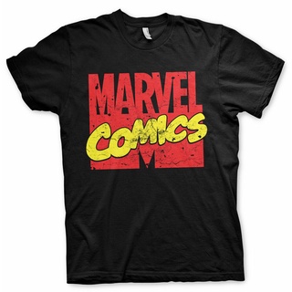 คอลูกเรือพร้อมส่ง เสื้อยืดแขนสั้น ผ้าฝ้าย 100% พิมพ์ลายโลโก้การ์ตูน Marel Comics หลากสี แฟชั่นฤดูร้อน สําหรับผู้ชายS-5XL